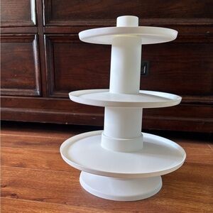 White Three-Tiered Serving Stand